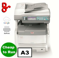 East Grinstead, Forest Row and Edenbridge for sale refurbished colour A3 photocopier, OKI ES8460dn extremely reliable, service garuntee, and cheap to run